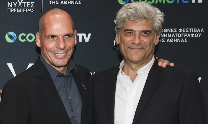 Georges with Yannis Varoufakis at the Athens International Film Festival: closing night screening of Costa Gavras' «Adults in the Room» © TLIFE